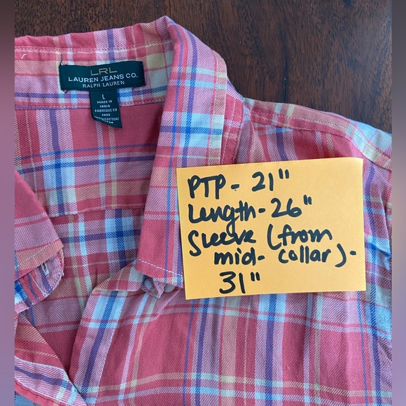 Ralph Lauren lightweight plaid button down - Picture 5 of 5